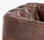 Hattie Tufted Leather Swivel Chair