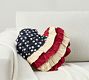 Heart Bunting Flag Shaped Pillow