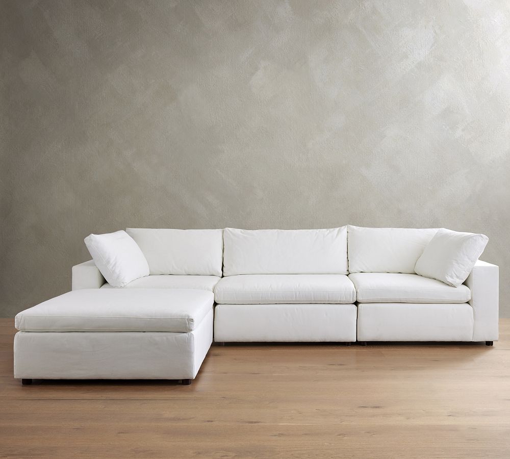 Dream Wide Arm Modular Chaise Sectional - Storage Available (129&quot;&ndash;172&quot;)