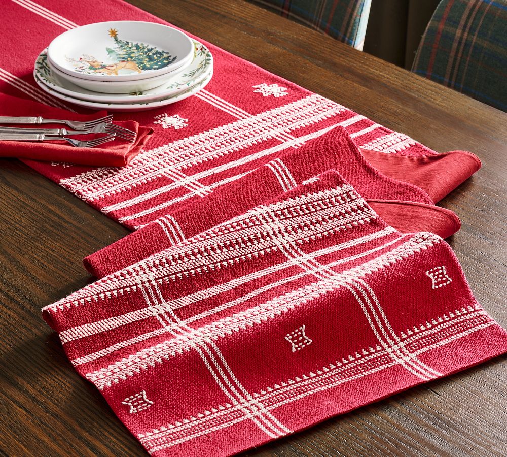 Mia Plaid Table Runner