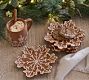 Gingerbread Snowflake Stoneware Appetizer Plates - Set of 4
