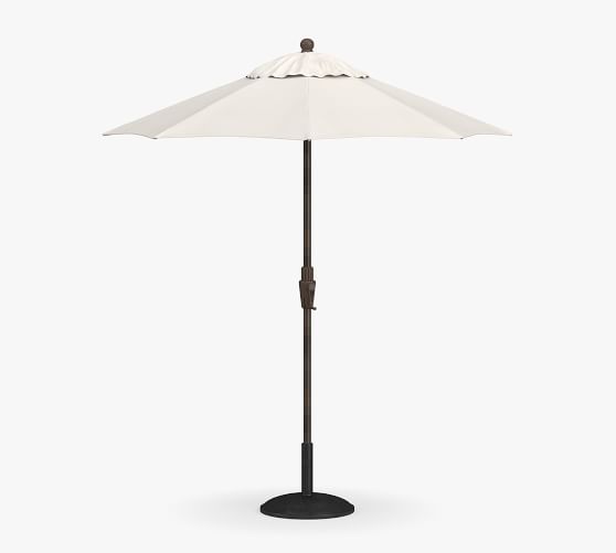 Round Outdoor Umbrella Outdoor Umbrellas Pottery Barn