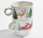 Christmas in the Country Stacking Mugs - Set of 4