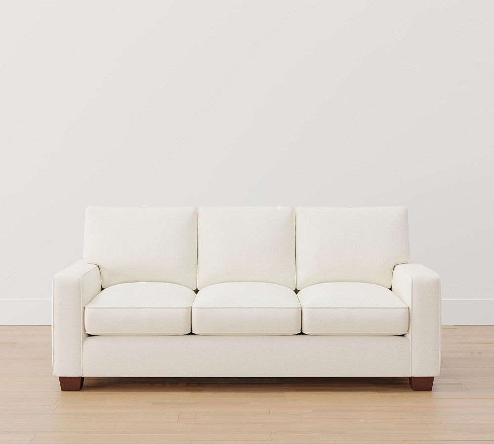 PB Comfort Square Arm Upholstered Sleeper Sofa With Memory Foam Mattress