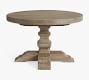 Banks Round Pedestal Extending Dining Table (72&quot; )