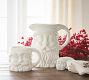 Santa Claus Ceramic Mugs - White Glaze