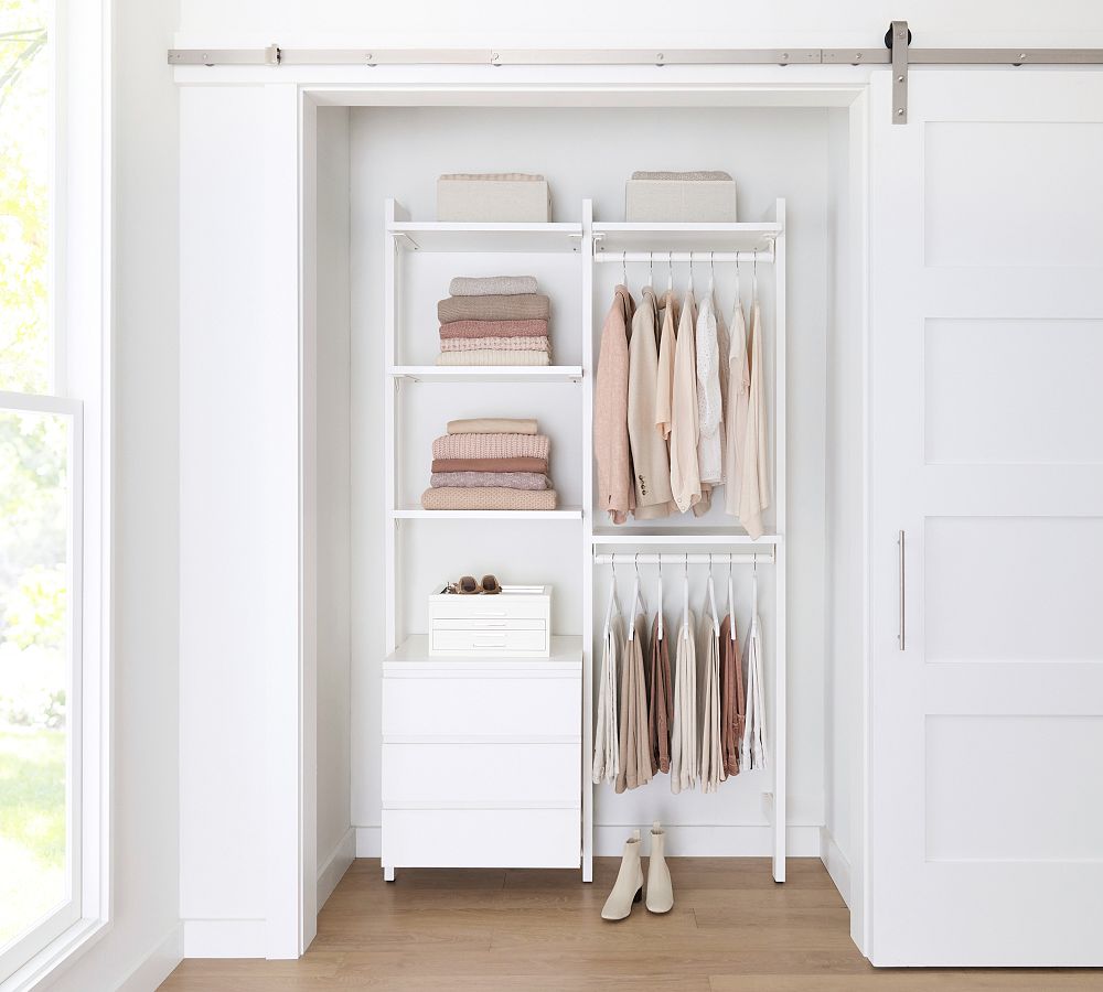 Essential Reach-In Closet by Hold Everything, 4' Hanging System with 3 ...