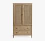 Sausalito Cane Armoire (40&quot;)