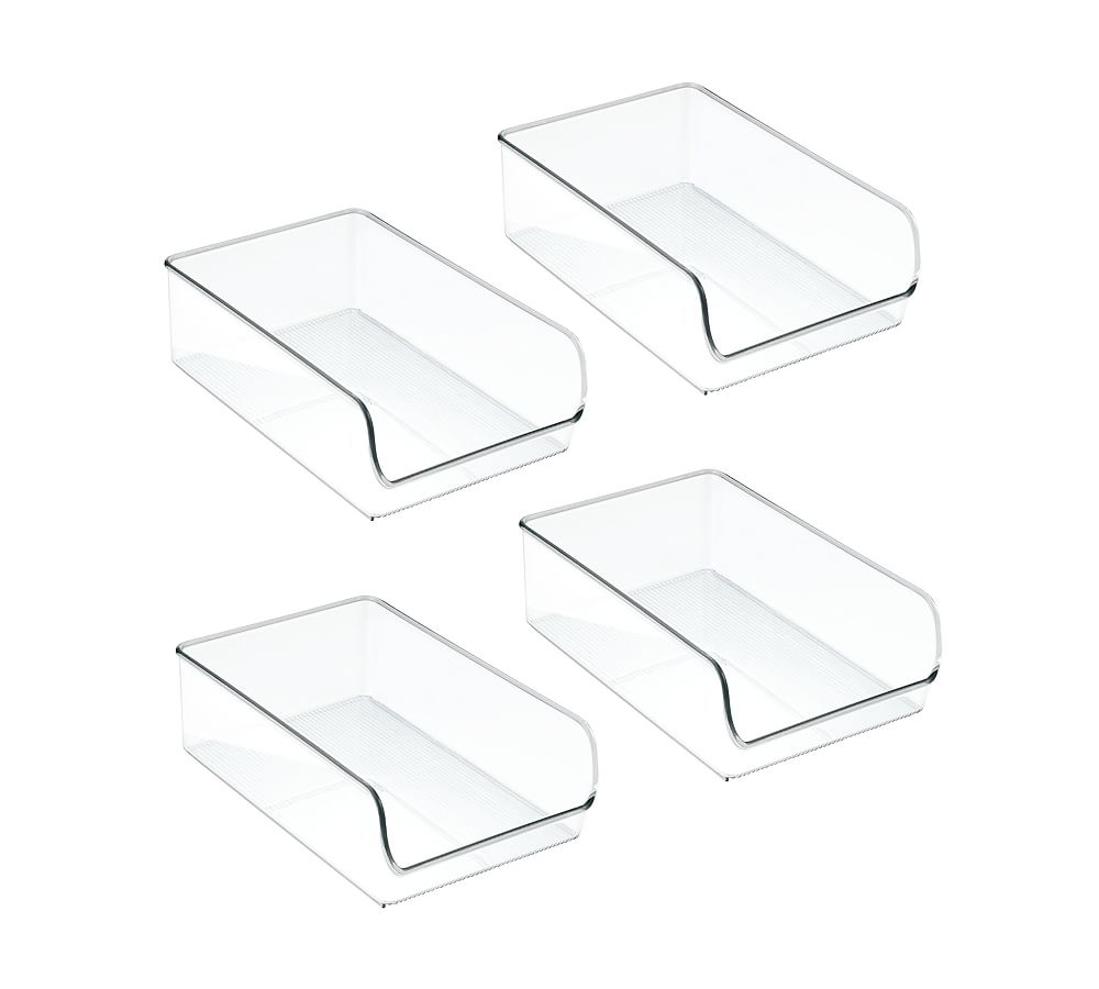 Clear Refrigerator Storage Bins - Set of 4