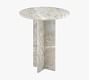 Calvert Round Marble Accent Table (18&quot;)