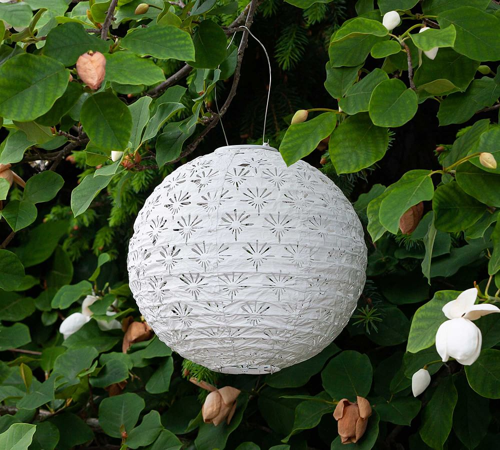 Handcrafted Deco Globe Solar Outdoor Lantern - 12&quot;W