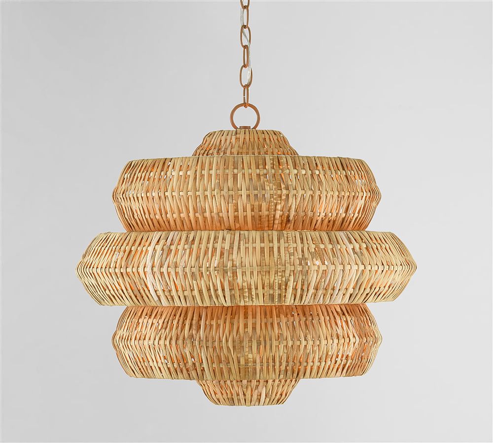 Hollace Rattan Chandelier