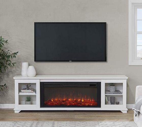 Bartow Electric Fireplace Media Pottery Barn