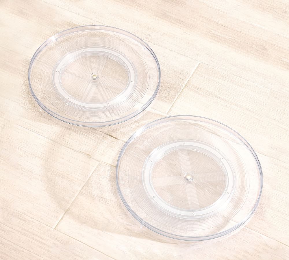 Clear Lazy Susan - Set of 2