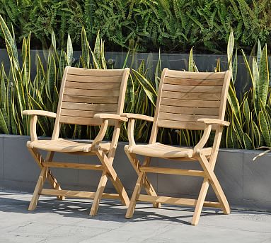 Folding teak deals chairs