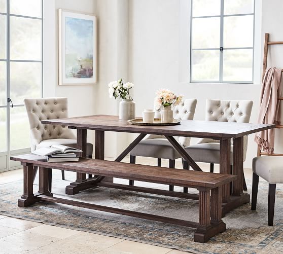 Livingston Dining Bench Pottery Barn