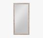 Palma Handcrafted White Wash Floor Mirror - 40&quot; x 80&quot;