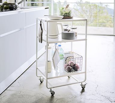 2-Tiered Rolling Kitchen Cart | Pottery Barn