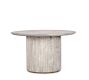 Ellie Outdoor Round Dining Table, Light grey