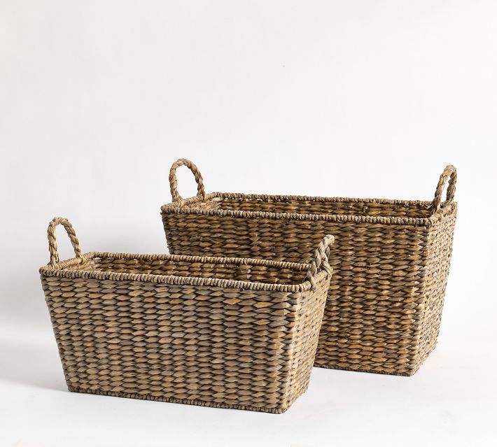 Charleston Seagrass Tappered Baskets - Set of 2 | Pottery Barn