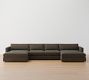 Jake Modular Leather Double Chaise Sectional (145&quot;&ndash;164&quot;)