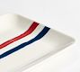 Patriotic Stripe Stoneware Serving Platter