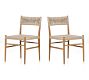 Zara Woven Outdoor Dining Chairs - Set of 2