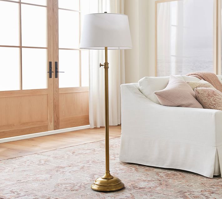 Chelsea House 68881 Table and Floor Lamps Small Brass Ball Lamp