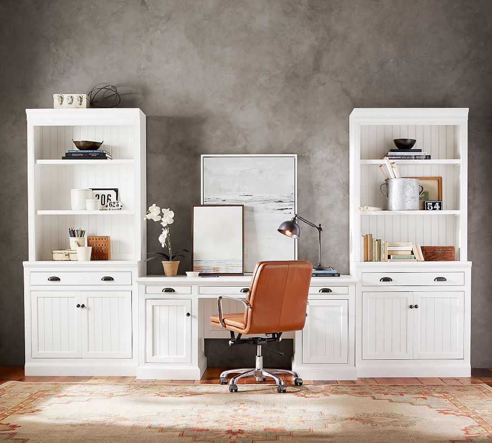 Aubrey Executive Desk Office Suite with Cabinets