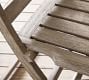 Indio Eucalyptus Patio Folding Bistro Table + Folding Chair Dining Set
