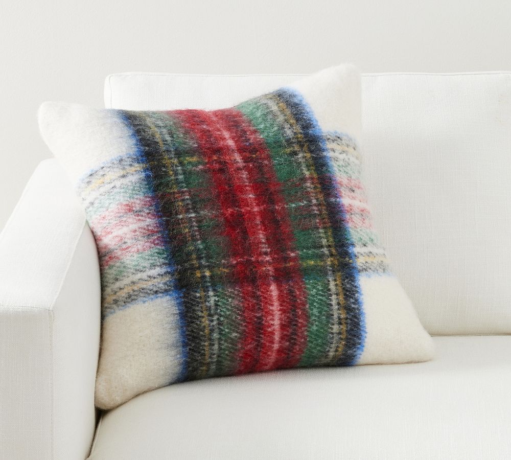 Pottery barn plaid online pillow