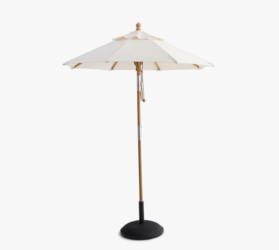Round Outdoor Umbrella Outdoor Umbrellas Pottery Barn