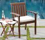 Piped Outdoor Dining Chair Cushion