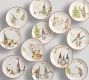 12 Gnomes of Christmas Stoneware Appetizer Plates 