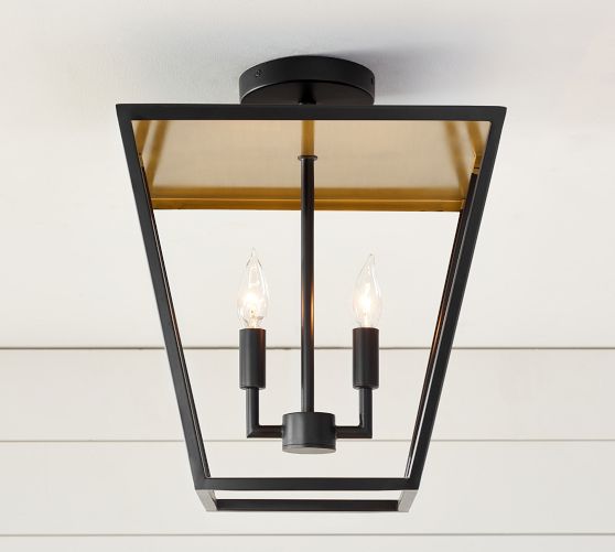 Prescott Outdoor Metal Flush Mount Pottery Barn