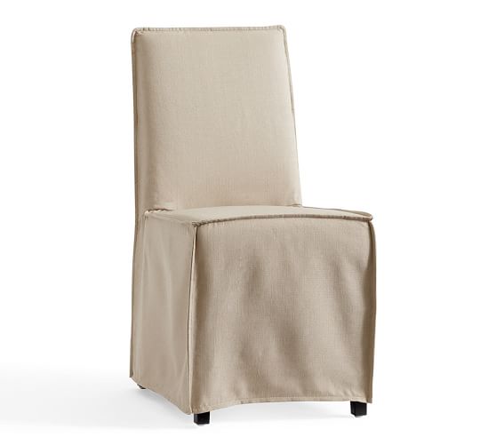 Pottery barn discount slipcover dining chair