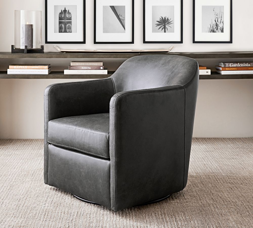 Smyth Leather Swivel Chair