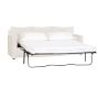 Cameron Square Arm Slipcovered Sleeper Sofa with Memory Foam Mattress (86&quot;)