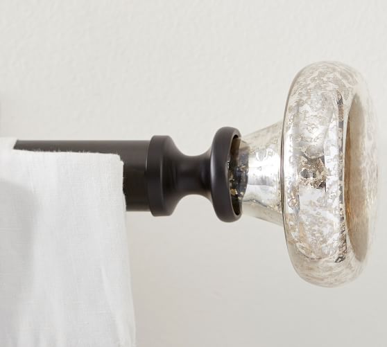 Antique Bronze Vintage Mercury Glass Finial Set of 2 Pottery Barn