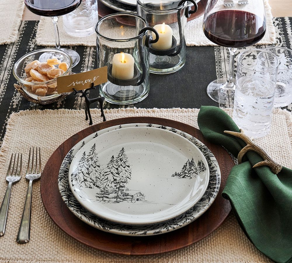 Rustic dinner online plate