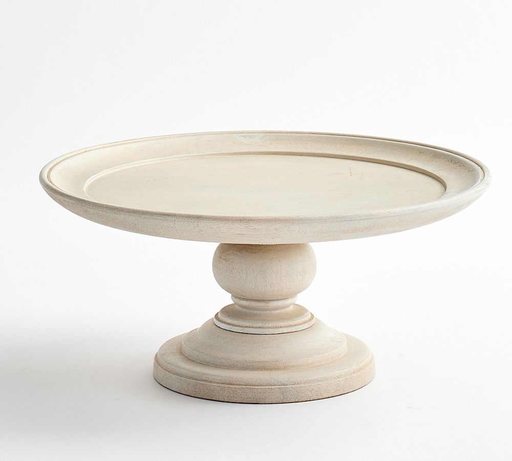 Turned Wood Cake Stand Pottery Barn