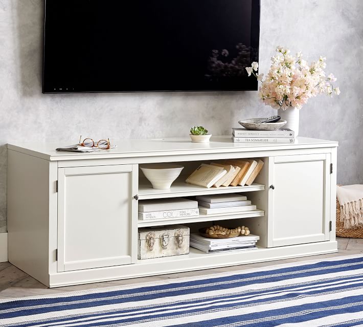 Pottery barn store white tv stand