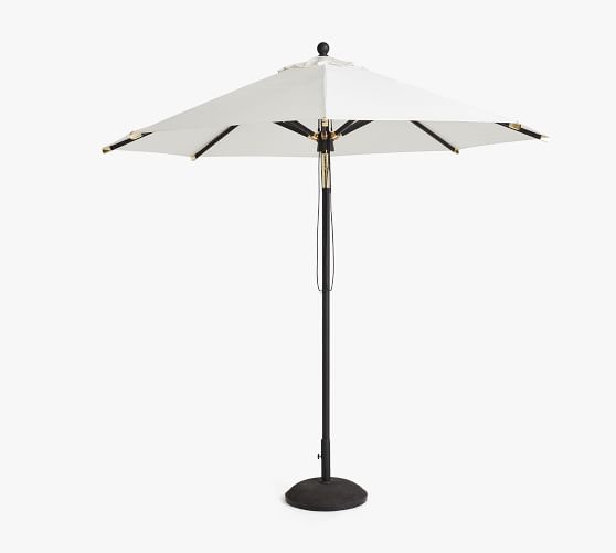 Premium Sunbrella® Round Umbrella Outdoor Umbrellas Pottery Barn