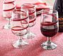 Red Ribbon Handcrafted Recycled Goblets