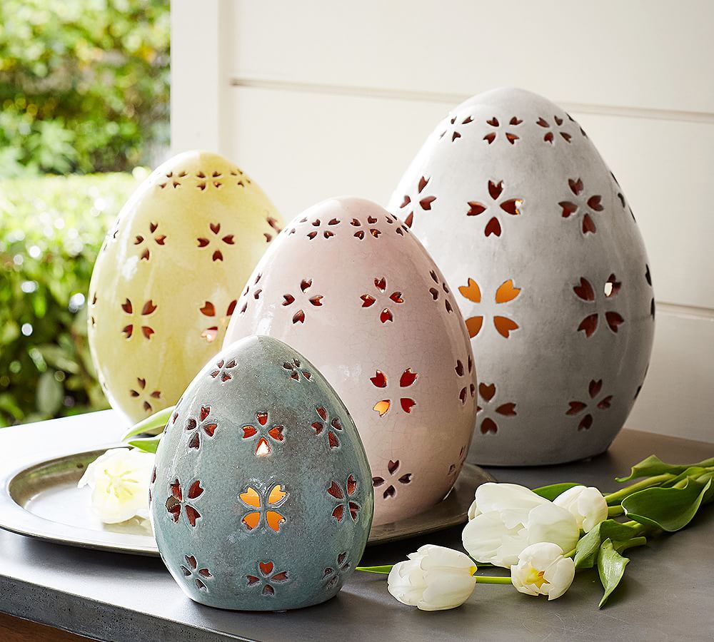 Handcrafted Pierced Terra Cotta Eggs