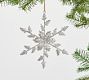 Silver Snowflake Ornament