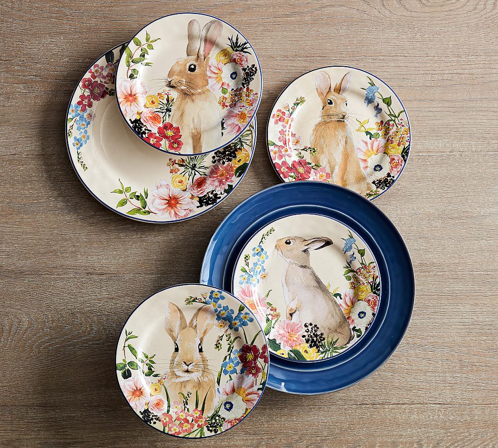 Bunny plates 2024 pottery barn