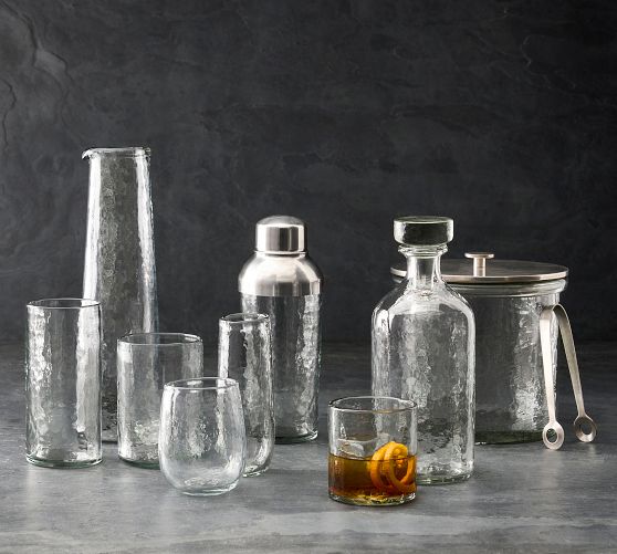 Hammered Handcrafted Glassware Collection