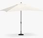 10' Rectangular Outdoor Patio Umbrella &ndash;&#160;Rustproof&#160;Aluminum Tilt Frame