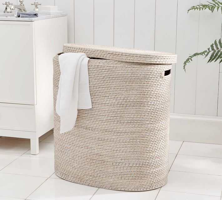 Tava Laundry Hamper Double Pottery Barn